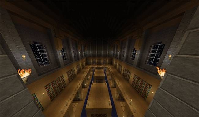 hogwarts library minecraft