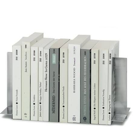 stainless steel bookends