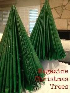 magazine christmas tree