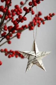 origami star paper ornament