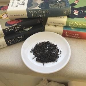 PG Wodehouse books with Darjeeling Black Tea