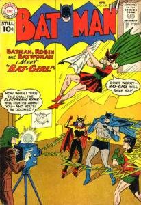 Mary Elizabeth Kane aka Bette “Betty” Kane. Bat-Girl. Batman #139. "Batman, Robin & Batwoman Meet Bat-Girl". April 1, 1961.