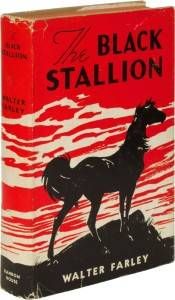 Black Stallion vintage book jacket 