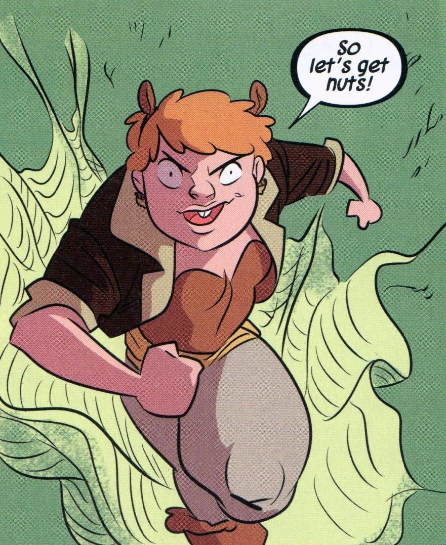 Squirrel Girl fighting "so let's get nuts!"