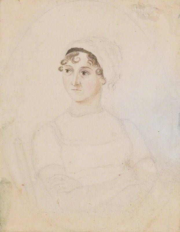 by Cassandra Austen, pencil and watercolour, circa 1810