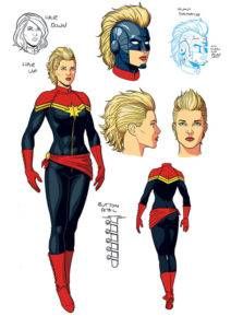 2012 Captain Marvel redesign by Jamie McKelvie