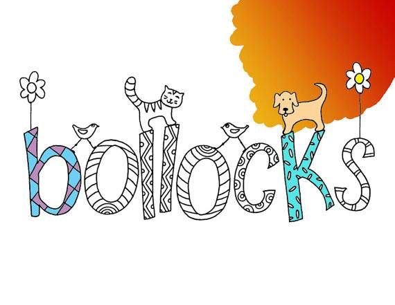 Bollocks Swearing Coloring Book Page Instant Download by artswearapy on Etsy