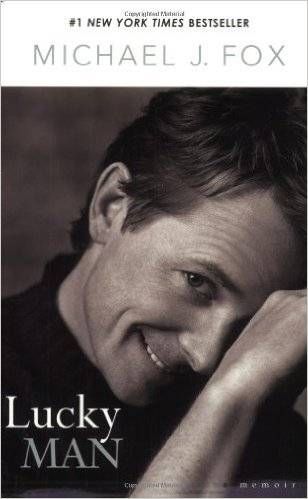cover of Lucky Man by Michael J. Fox; black and white photo of the author