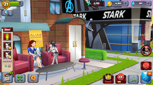 Where else can you see Peggy Carter and Jessica Jones hanging out?