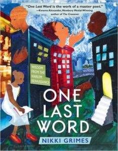 One last word Nikki Grimes - books for 6th graders 