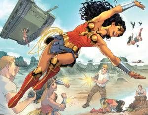 Wonder Woman training with Steve Trevor