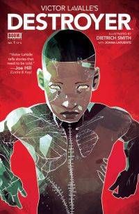 graphic novel cover image of Victor LaValle's Destroyer, a Frankenstein retelling