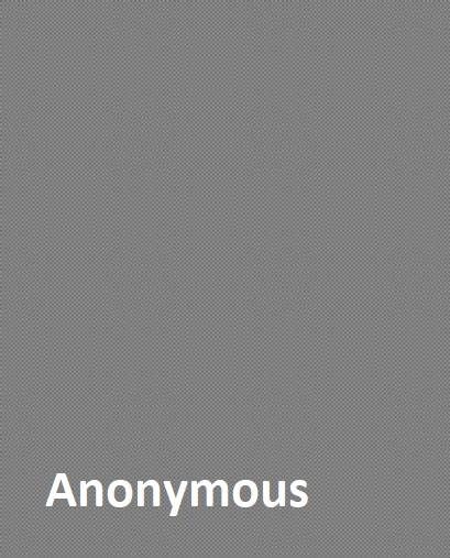 Gray box with white text Anonymous