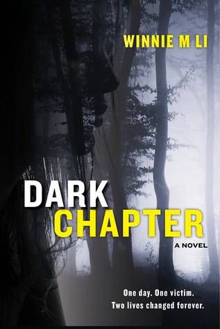 Dark Chapter cover image: black and white dark forest with light shinning from right side 