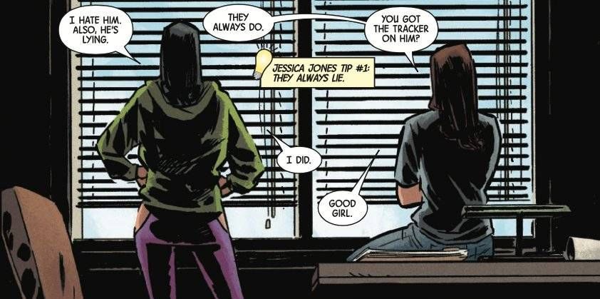 Kate Bishop and Jessica Jones from 15 Superpowered Ladies to Fangirl Over | BookRiot.com 