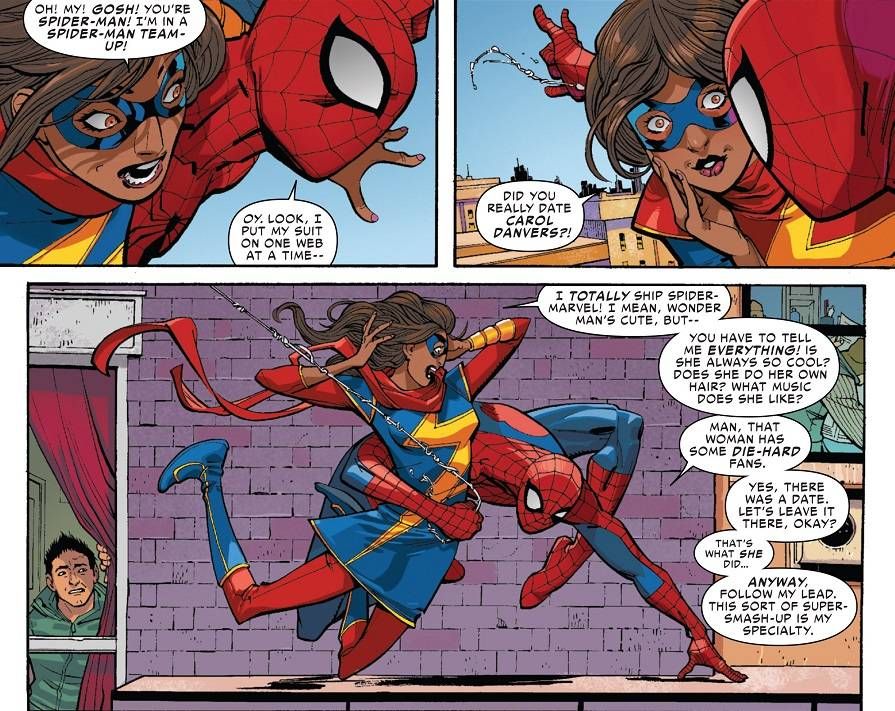 Ms. Marvel and Spider-Man from 15 Superpowered Ladies to Fangirl Over | BookRiot.com 