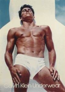 Thomas Hintnaus in the first Calvin Klein underwear ad