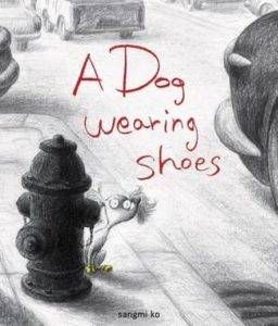 Dog wearing shoes