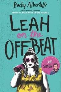 Leah on the Offbeat cover from 2018 Bisexual YA Books BookRiot.com