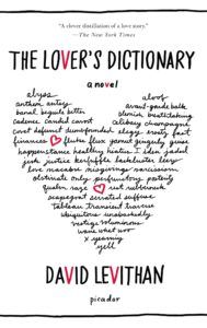 lover's dictionary david levithan romance unconventional format