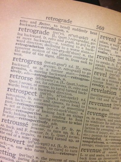 Vintage Retrograde Definition