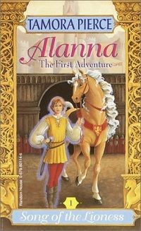 The edition of Alanna: The First Adventure my mother bought for me. Features Alanna as Alan of Trebond and her horse, Moonlight. 