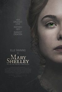 movie poster for the mary shelley trailer starring elle fanning