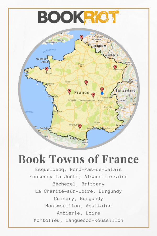 book towns of france map
