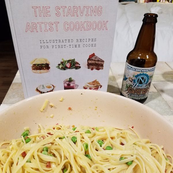 Simple Carbonara from The Starving Artist Cookbook by Sara Zin