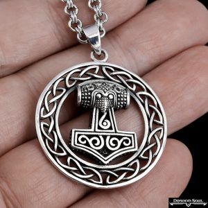 Celtic Knot Thor's Hammer Necklace