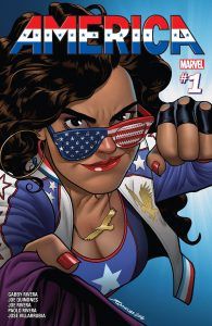 the cover of america chavez #1