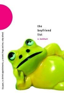 The Boyfriend List by E. Lockhart ya books about anxiety