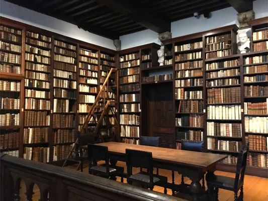 Preserved library room of Plantin-Moretus Museum