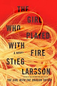 The Girl Who Played with Fire by Stieg Larsson book cover