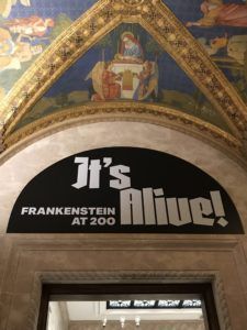 Frankenstein Turns 200 Morgan Library Entrance Arch