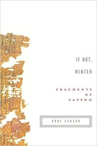 If Not Winter Fragments of Sappho cover