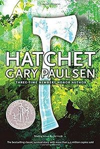 book cover for hatchet