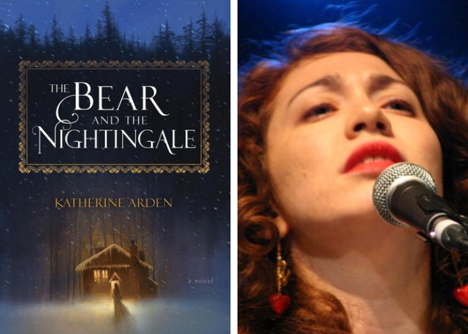 The Bear and the Nightingale cover and Regina Spektor photo