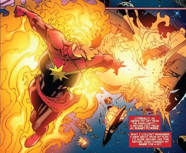 Captain Marvel in binary mode