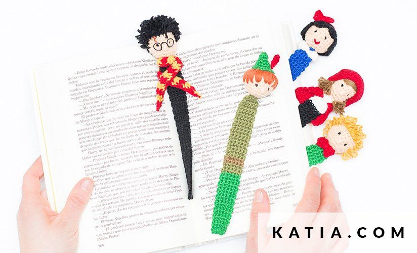 Crochet Characters Bookmarks From Katia