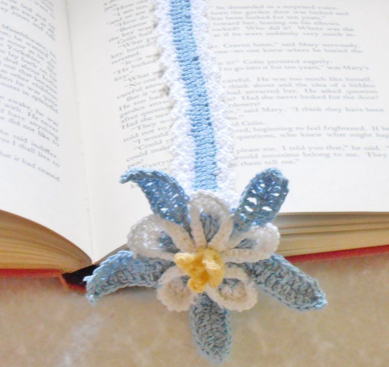 Crochet Columbine Bookmark Anderson's Creations