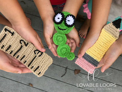 Crochet School Themed Bookmarks From Lovable Loops