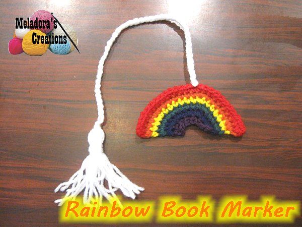 Rainbow Book Marker by Meladora's Creations