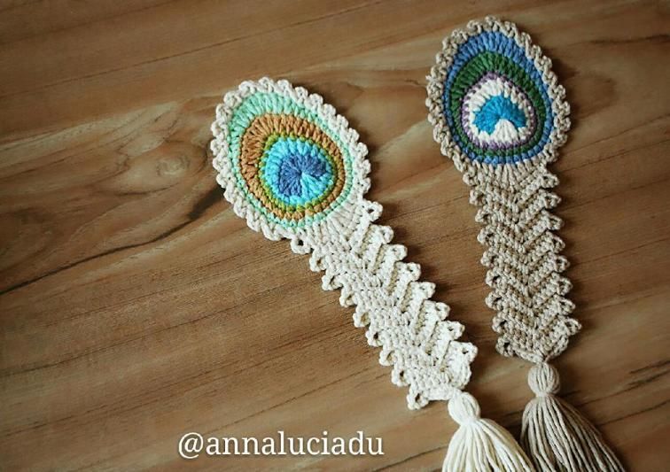 Crochet peacock feather anna luciadu