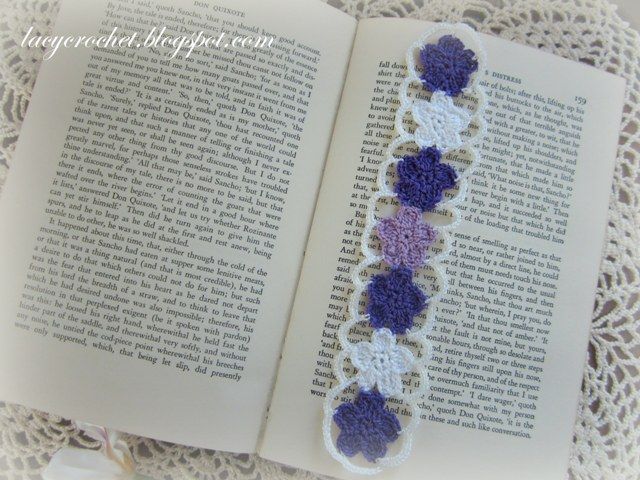 Flower Bookmark from Lacy Crochet