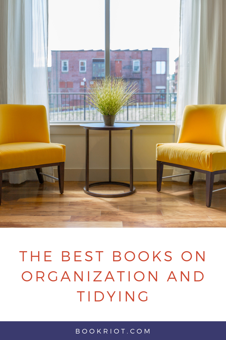 Get your home in ship shape with these great books on organizing and tidying. book lists | home organization | books about home organization | books about tidying | books on cleaning up | keeping an organized home