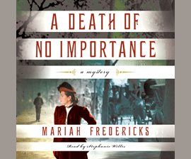 A Death of No Importance audiobook cover image