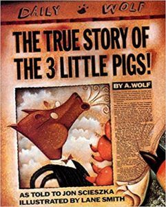 true story of the three little pigs book cover