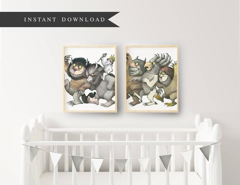 where the wild things are printable art