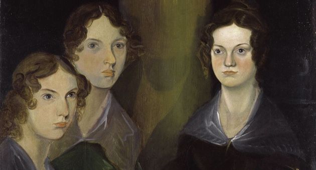 Portrait of the Bronte sisters: Charlotte, Emily, and Anne